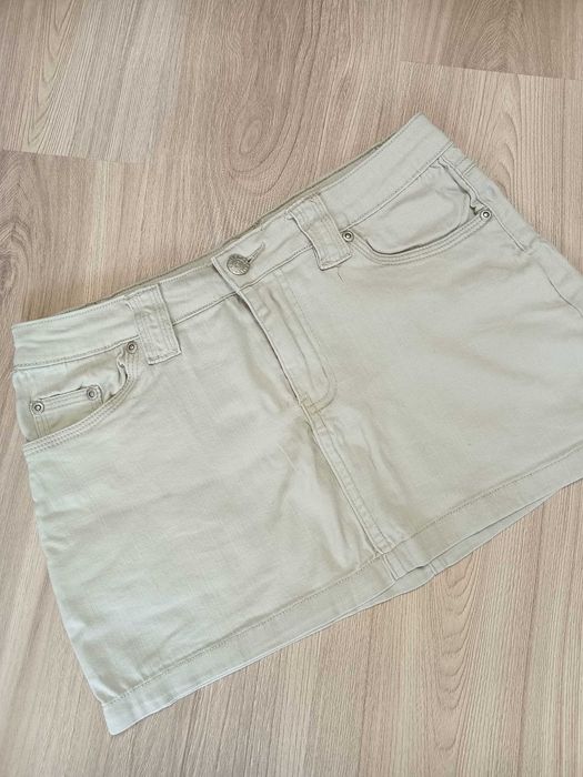 Mini spódniczka jeansowa beżowa Sirens