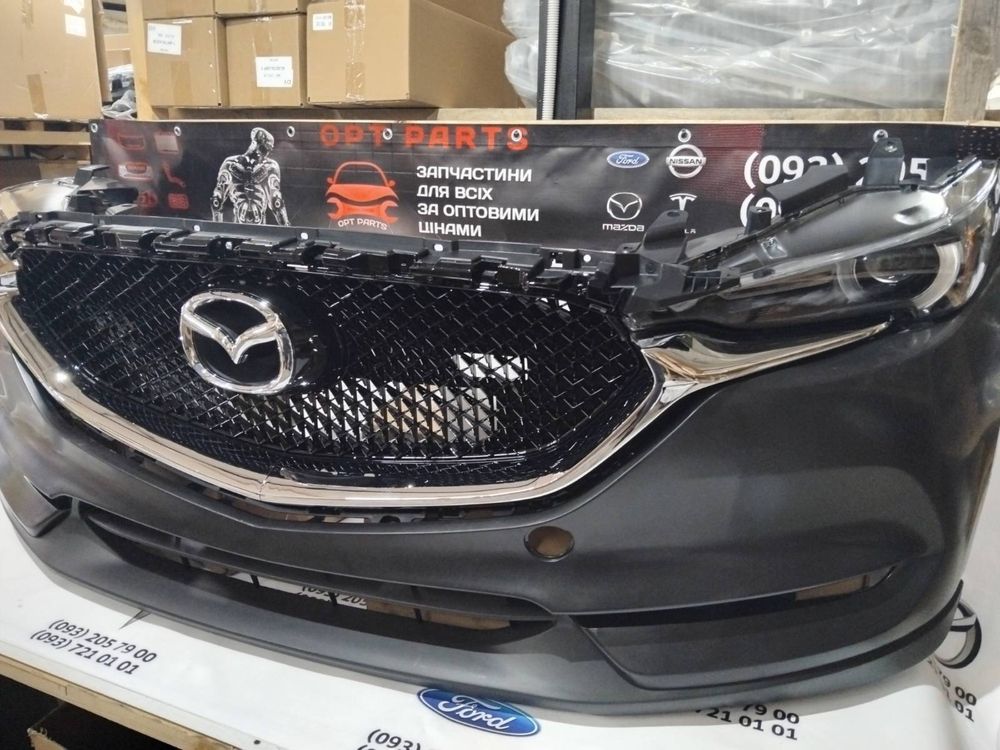 Cx5 фары накладка mazda cx-5 KF фари бампер решітка 2017-2024