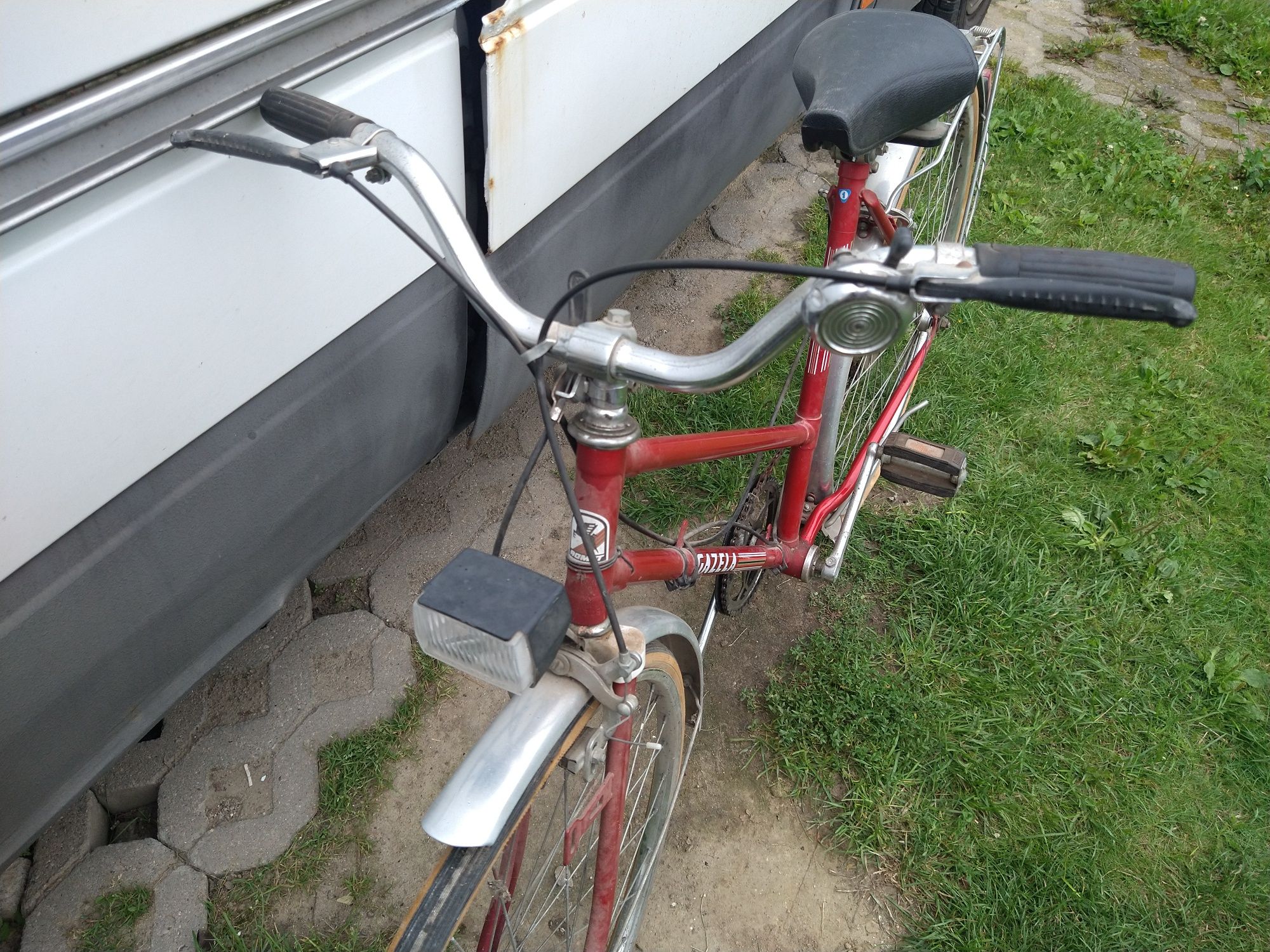 Stary rower retro Romet Gazela Pruszcz Gdański transport