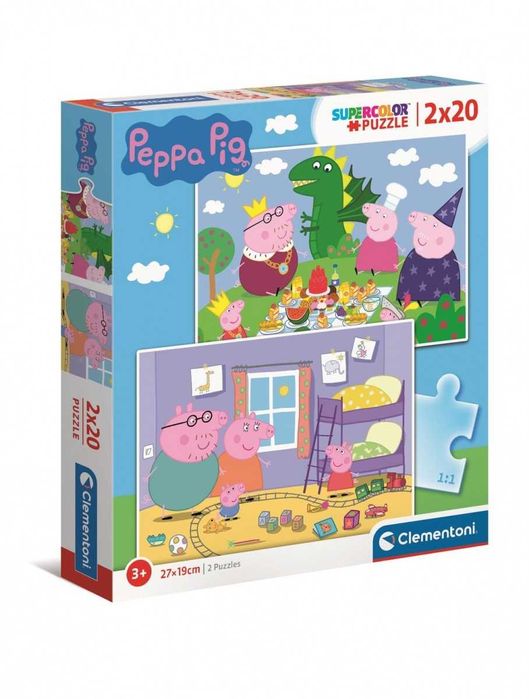 Nowe puzzle 2w1 Peppa