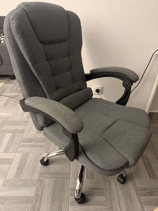 Cadeira de secretária grande - suporta até 120kg