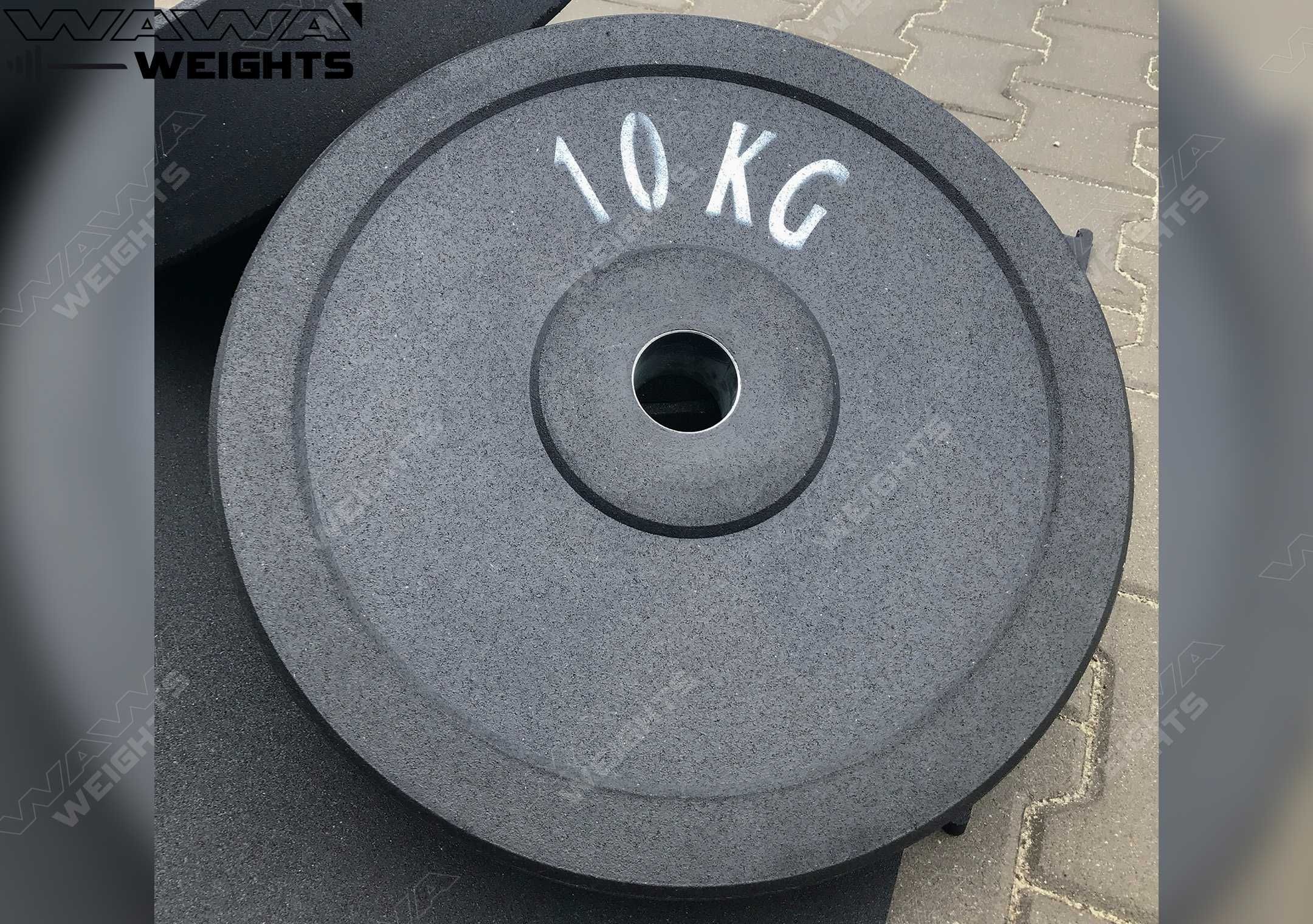 Obciążenie gumowe olimpijskie bumper 10kg fi 50 fitness warszawa NOWE