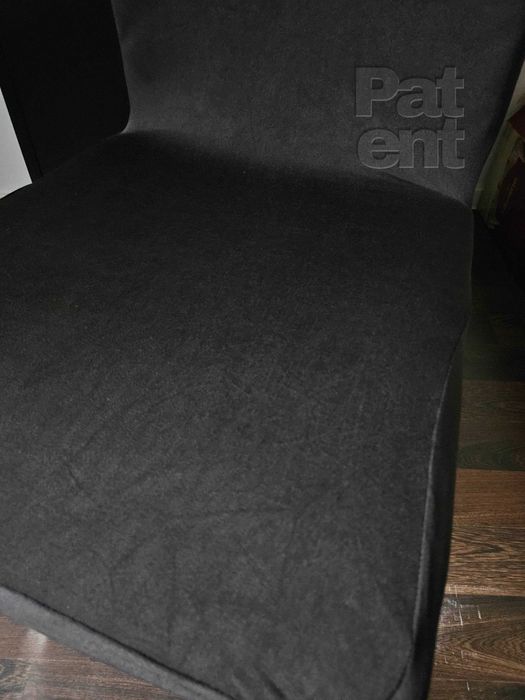 Czarne uniwersalne elastyczne pokrowce na krzesła 4 sztuki komplet