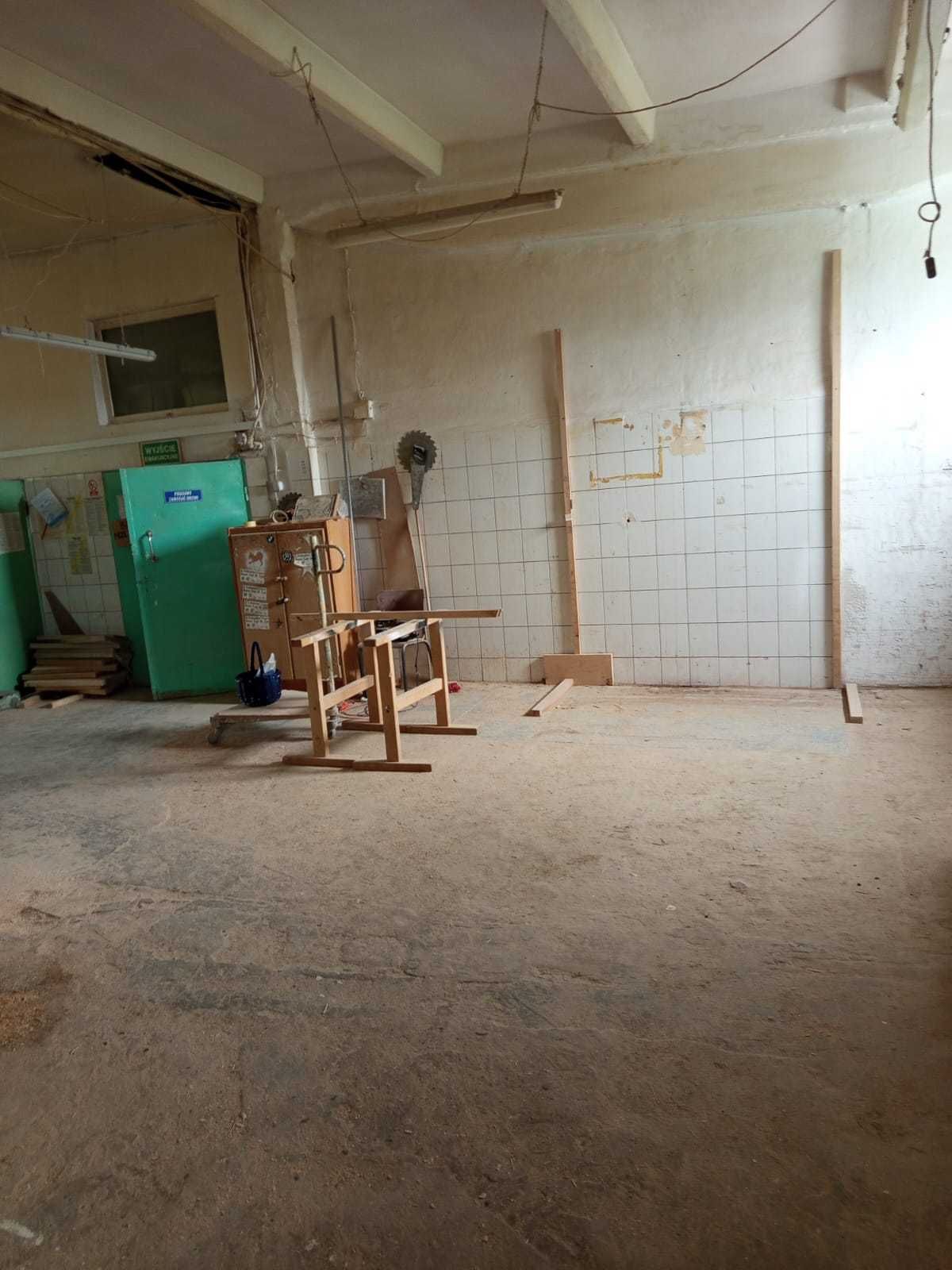Wynajmę halę produkcyjną Stolarnie