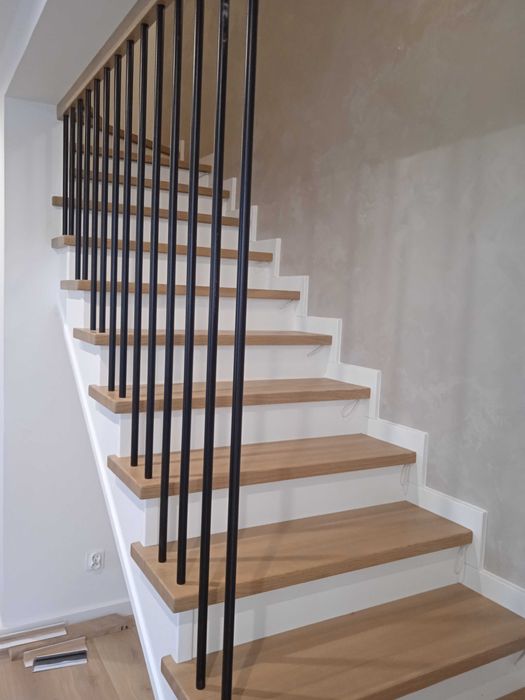 Schody drewniane na beton