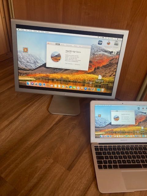 laptop apple monitor MacBook air 11 " zestaw HD Cinema display
