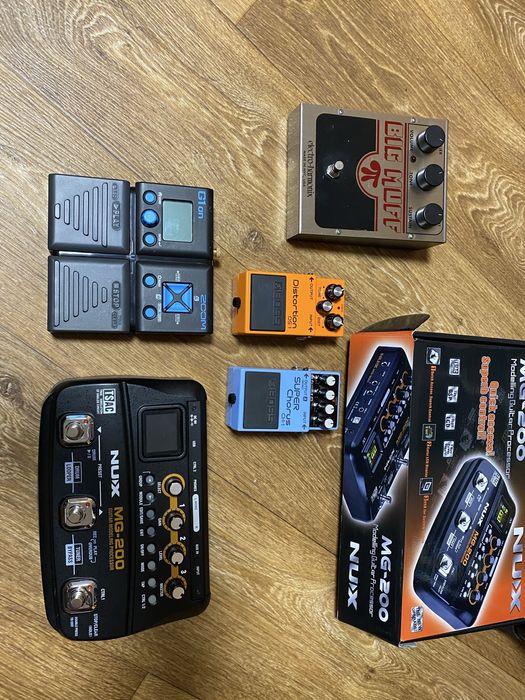 Электрогитарные эффекты, педали и процессоры Big Muff, Boss, Zoom