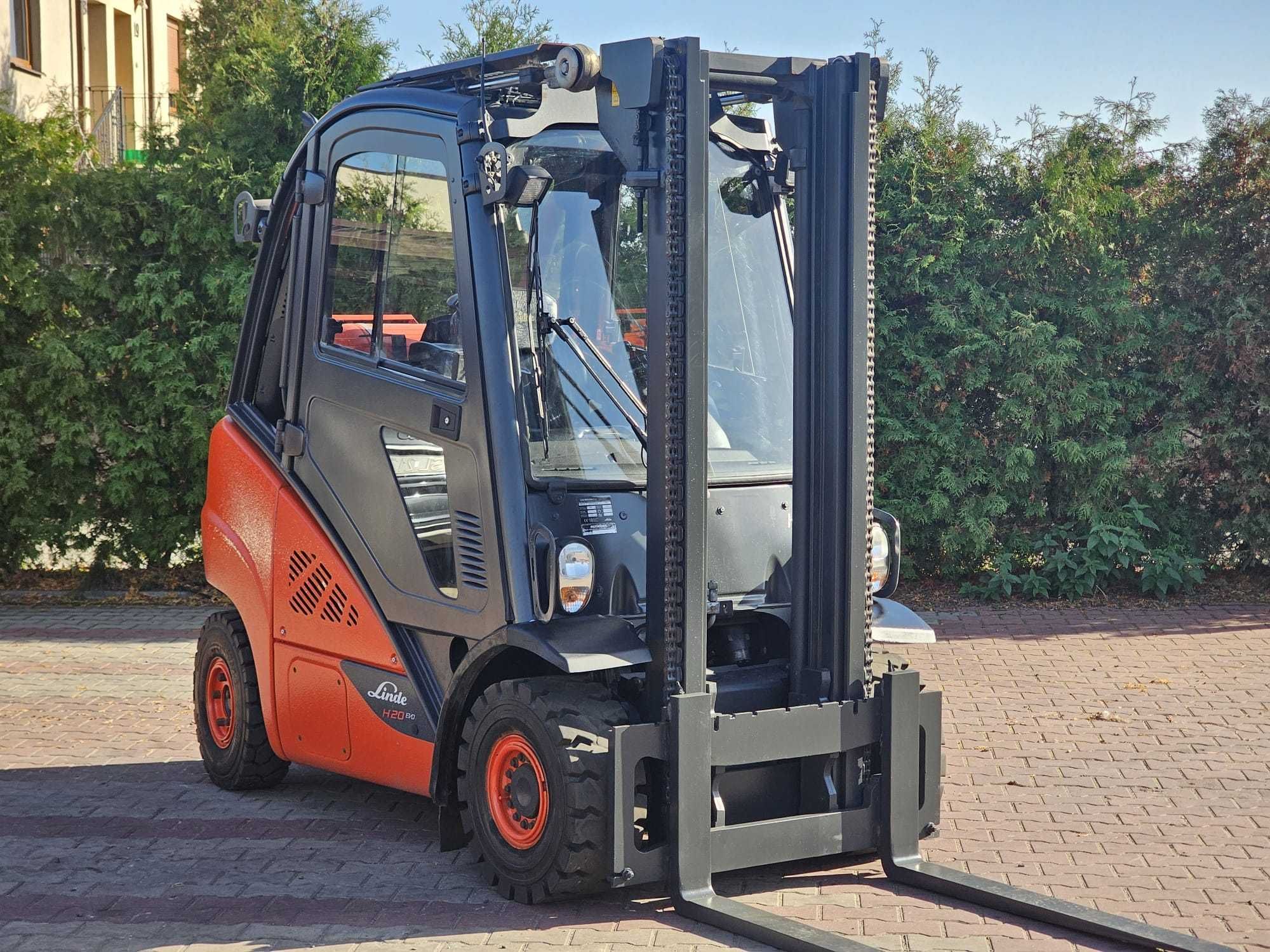 Wózek widłowy Linde H20T-02 LPG 2016r. Kabina