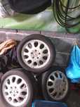 Felgi aluminiowe + opony  Mercedesa 168A