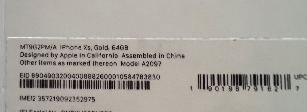 iPhone XS gold / złoty 64gb