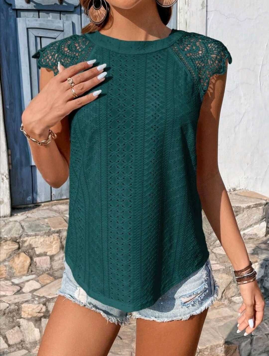 Top/ blusa renda senhora Tam. M - a estrear!