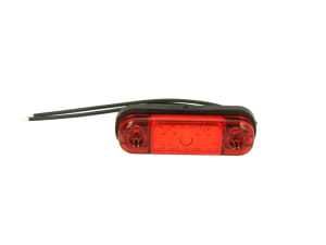 Światło obrysowe LED czerwone 12/24V owal WAŚ tuning ciężarówki lawety