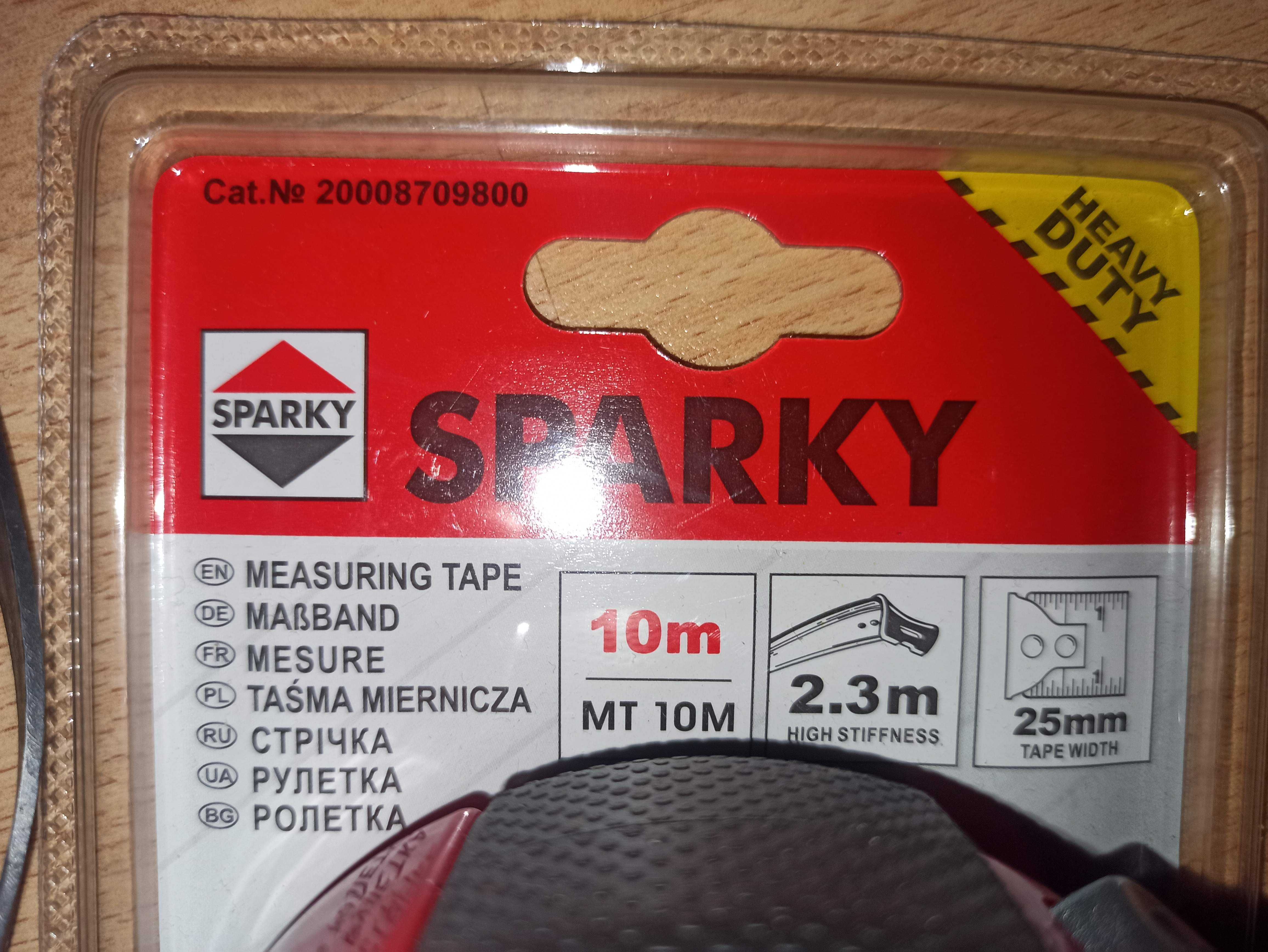 Професійна вимірювальна рулетка SPARKY 10 м з магнітом  автостопом