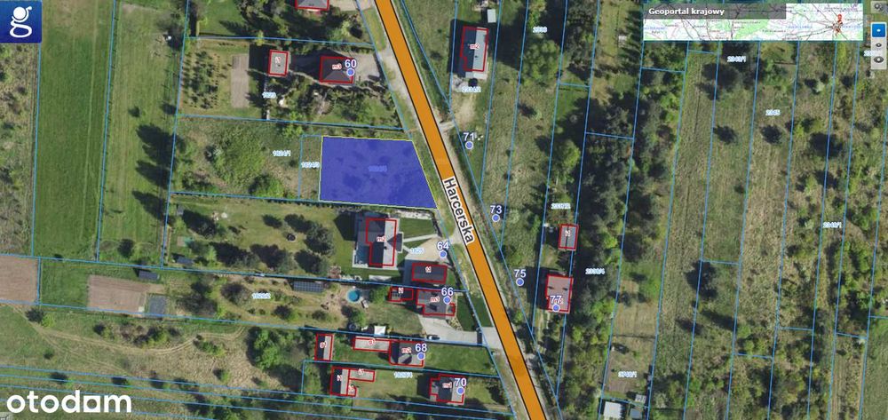 Działka budowlana: Zawiercie/ Bzów ul. Harcerska