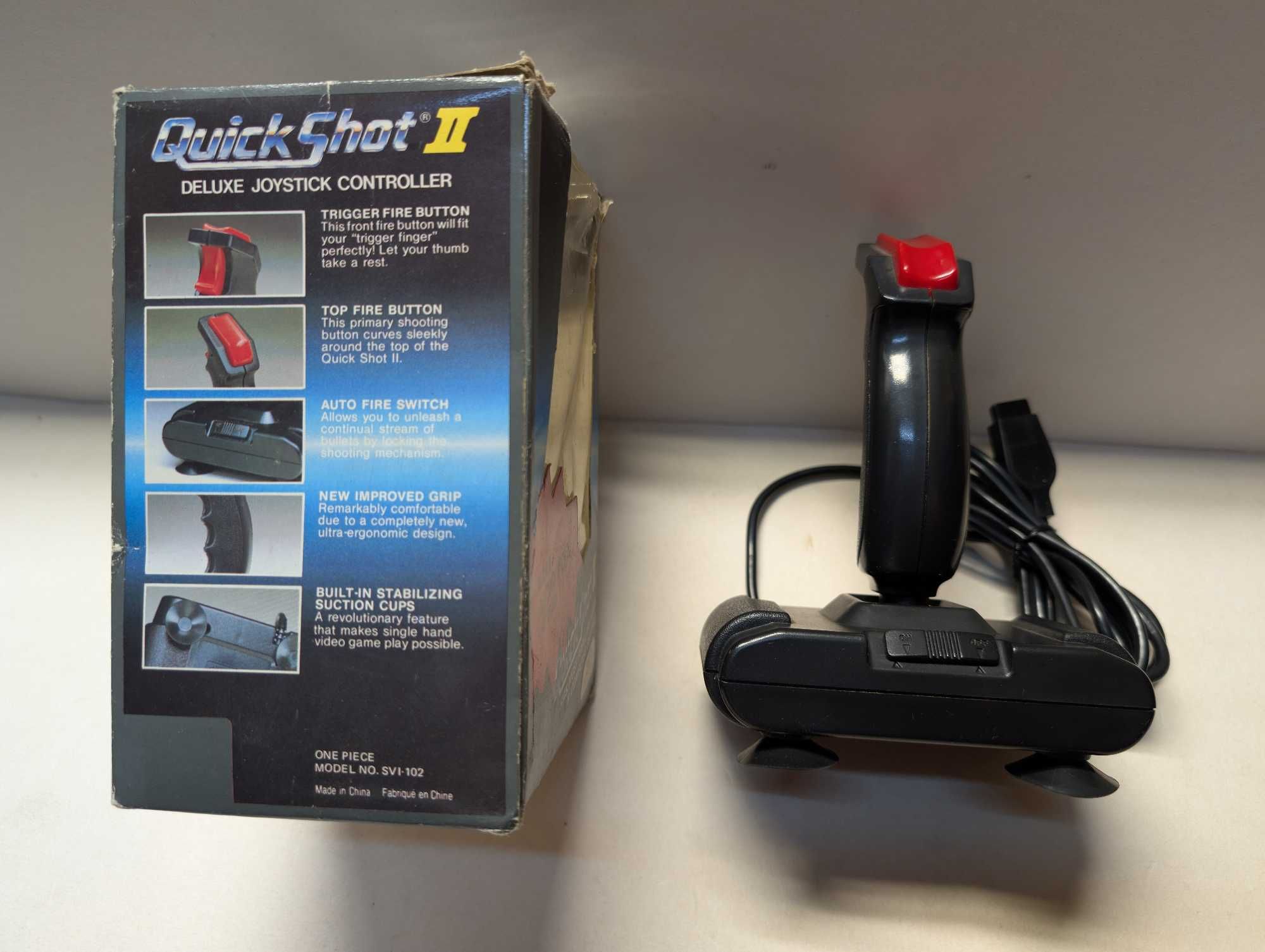Joystick do Atarii Quick Shot 2 - oryginał sprzed lat z pudełkiem