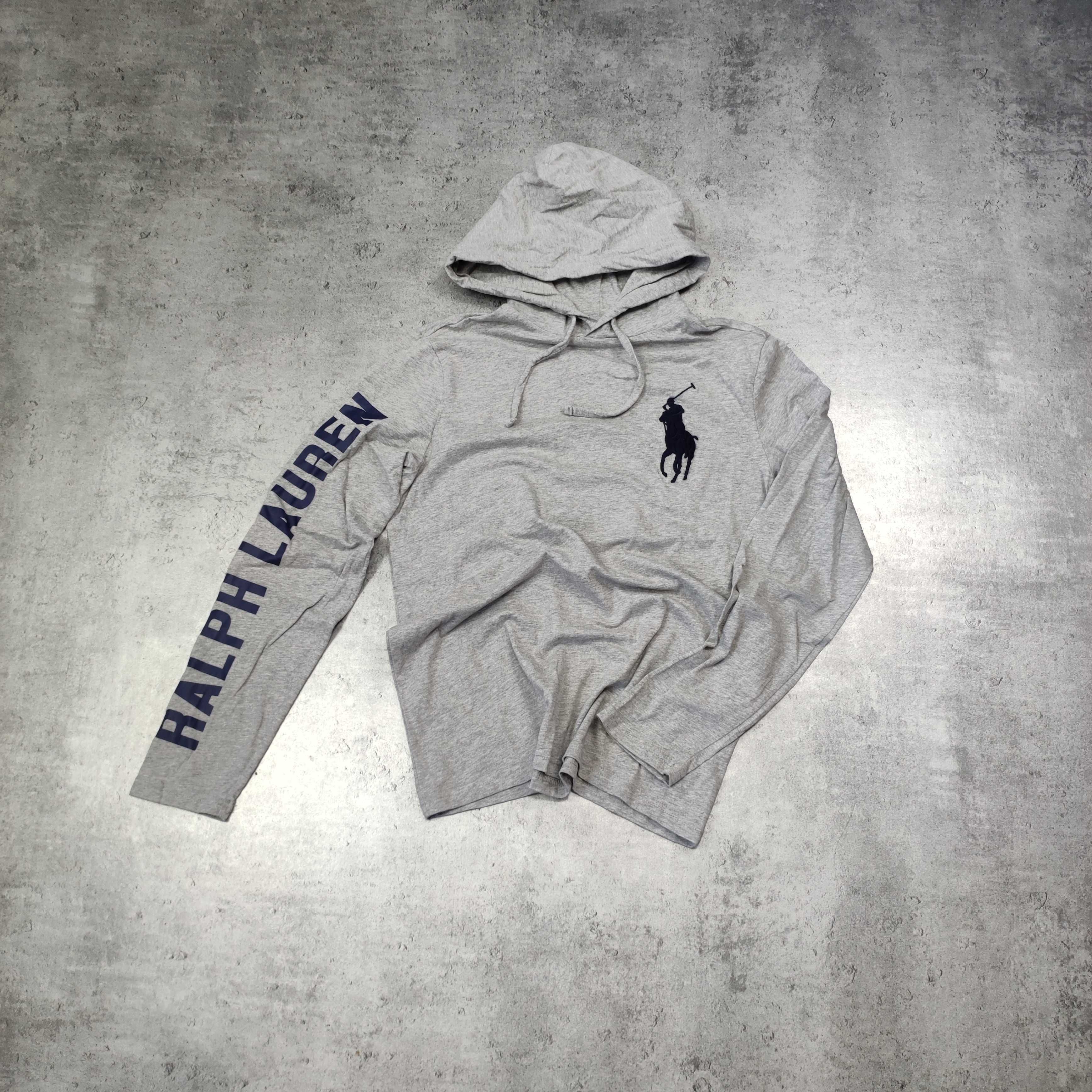 MĘSKA Lekka Bluza z Kapturem Hoodie Jak Koszulka Polo Ralph Lauren RL