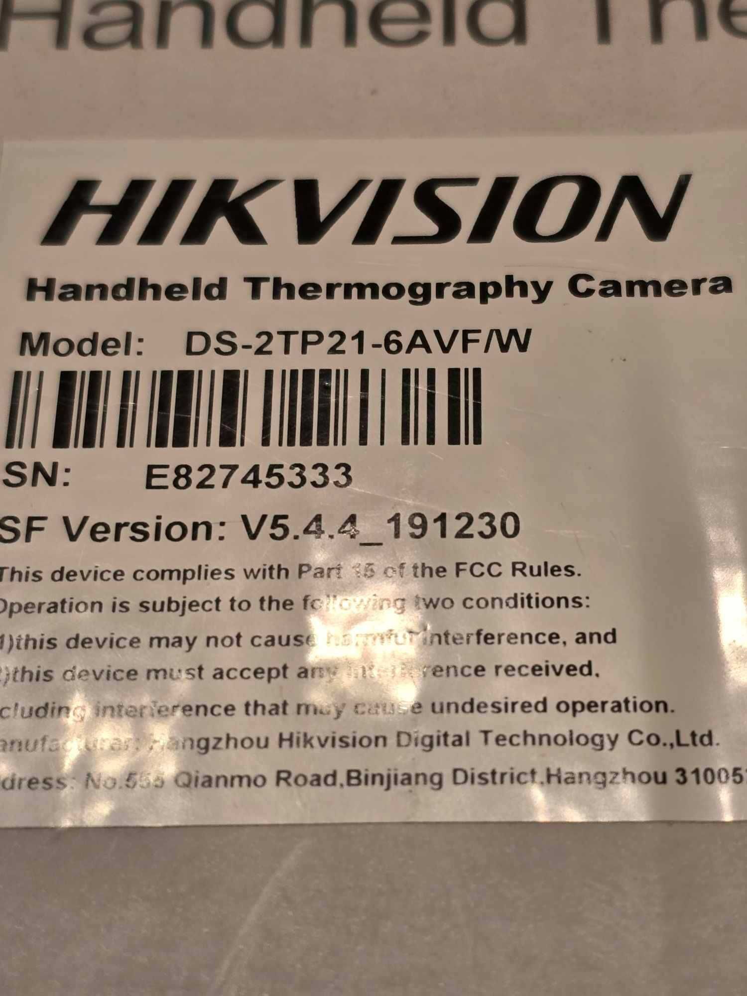 Kamera termowizyjna HIKVISION - jak nówka, na gwarancji profesjonalna!