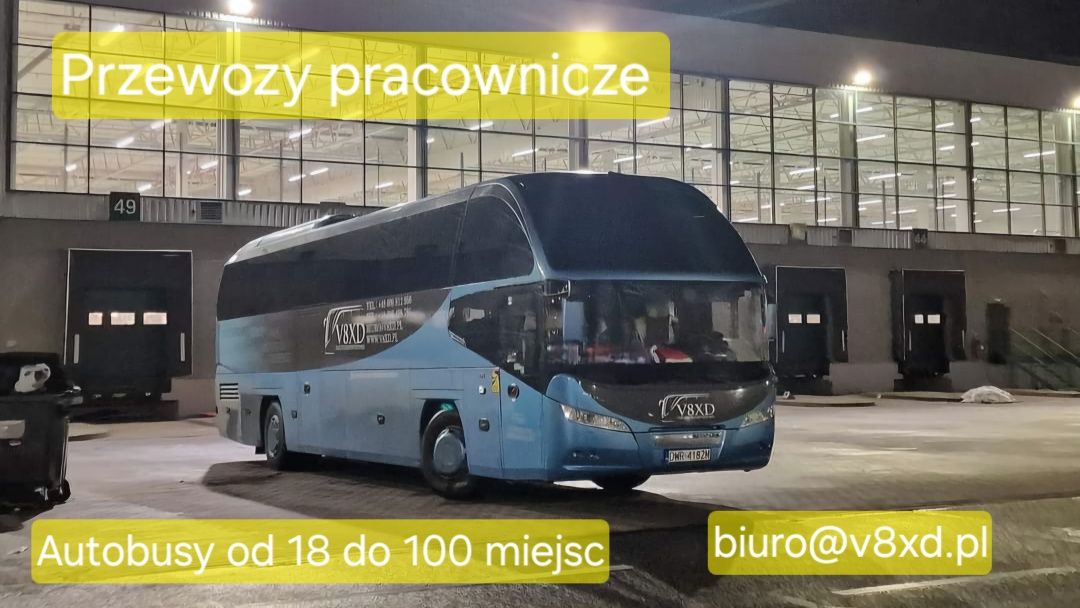 Przewóz pracowników, przewozy pracownicze, transport,wynajem autokarów