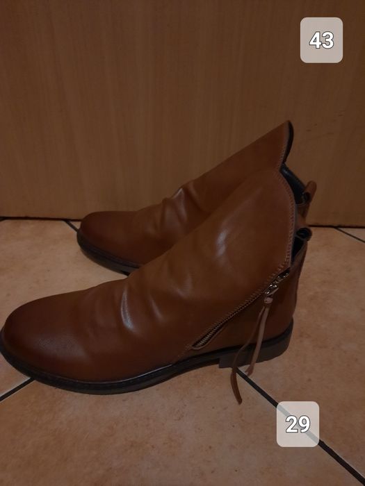 Buty męskie brąz