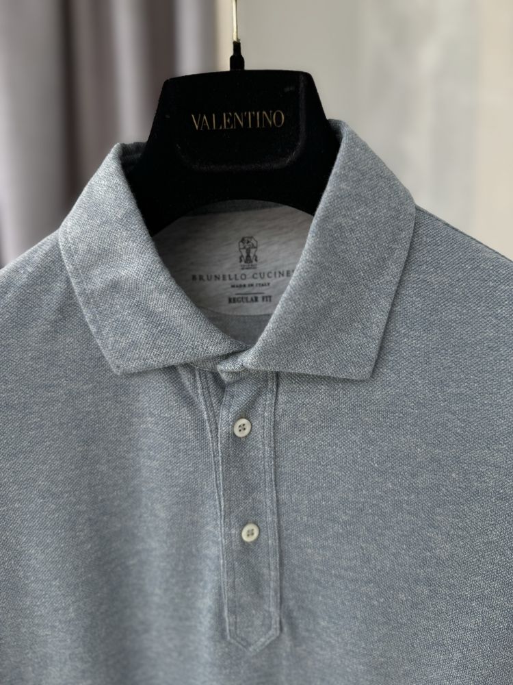 Льняное поло Brunello Cucinelli ОРИГИНАЛ