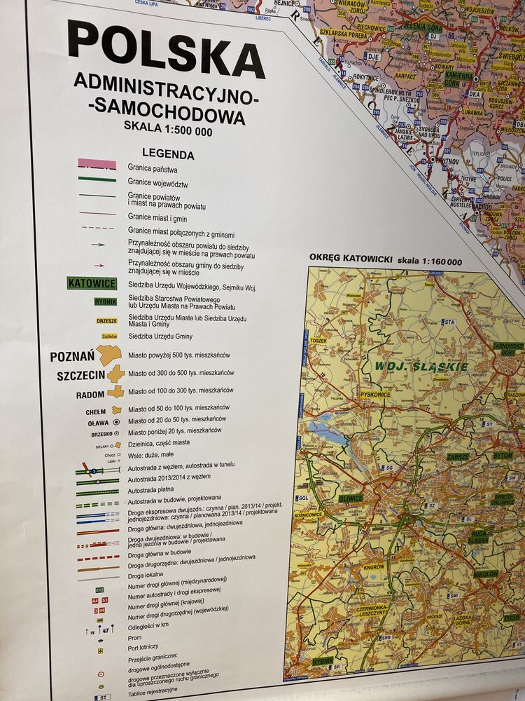 Mapa Polski DUŻA