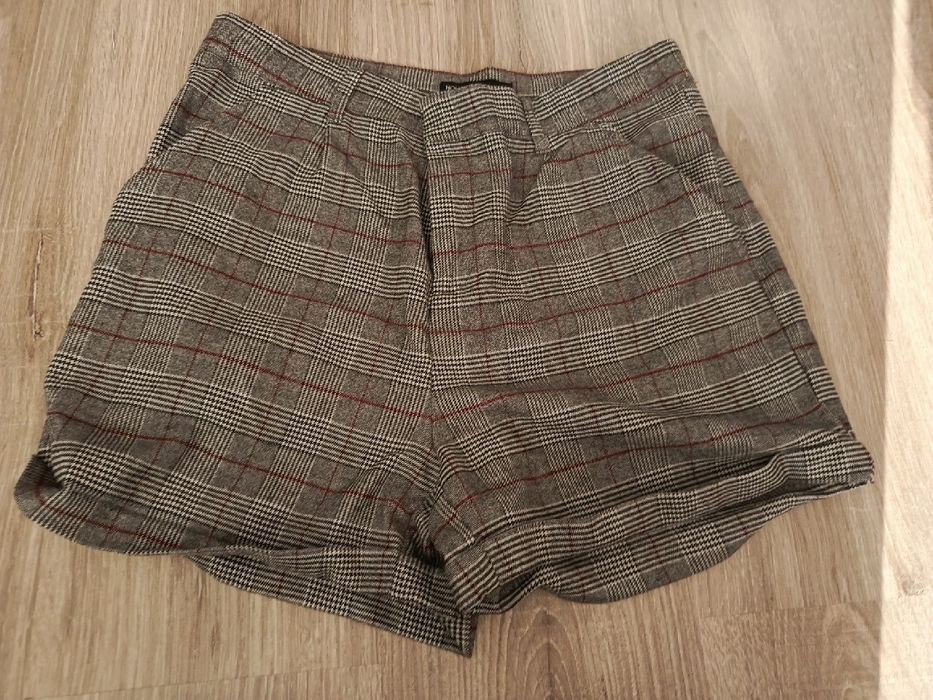 Spodenki damskie w kratkę XL
