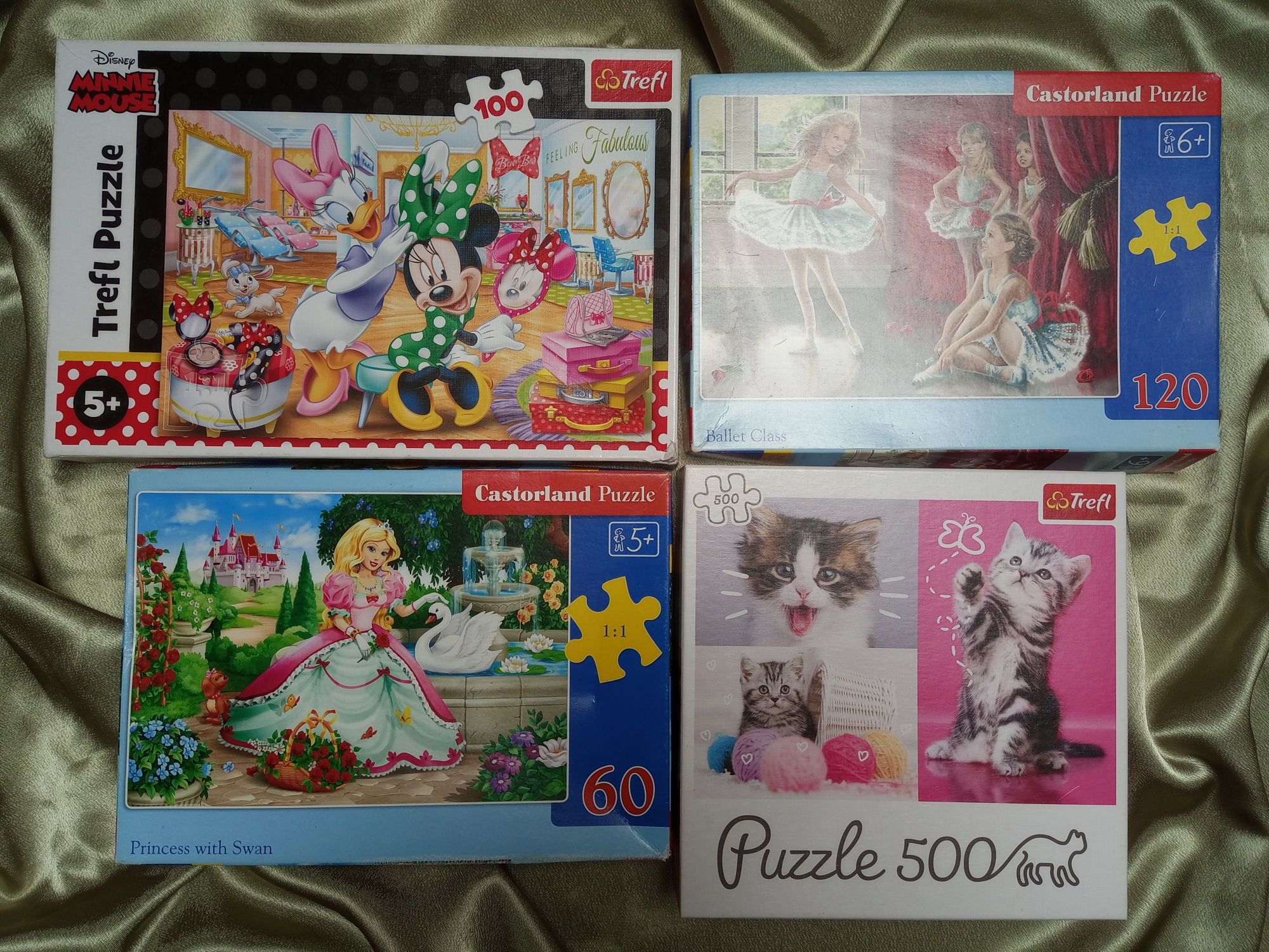 Puzzle kotki,baletnice,księżniczka, Minnie