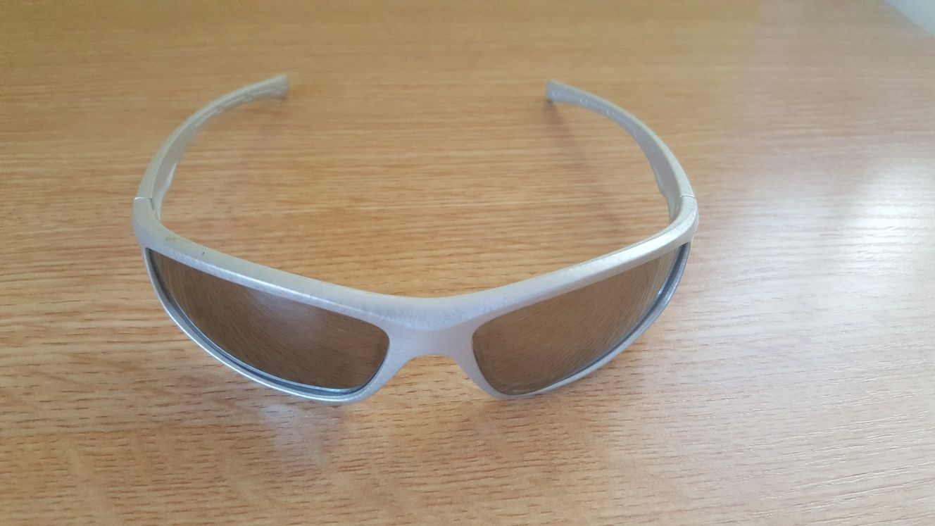 Okulary przeciwsłoneczne srebrne rowerowe lustrzanki