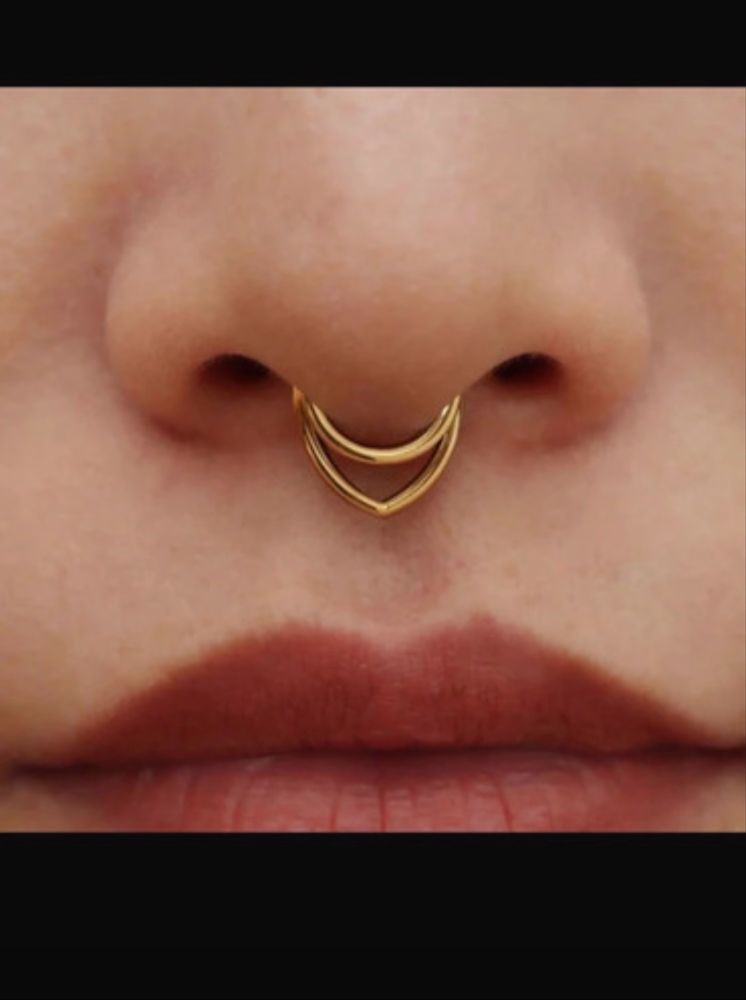 Kolczyk clicker septum złoty