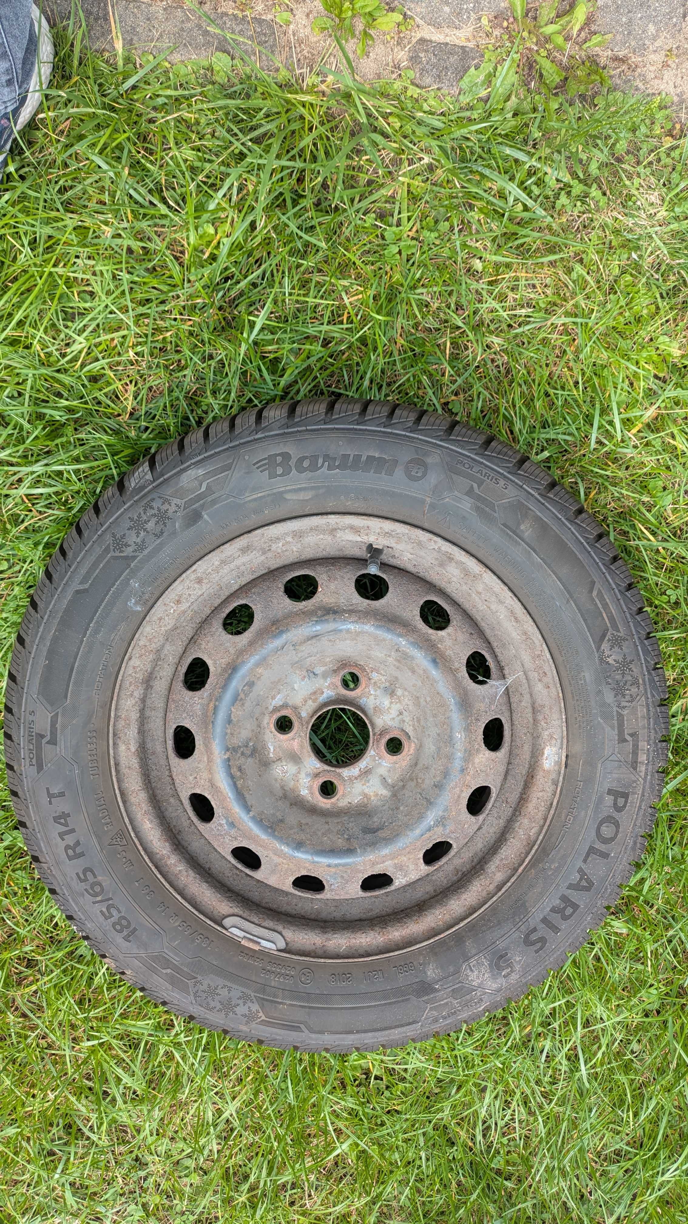3x opony z felgami stalowymi Barum Polaris 5 185/65 R14 T