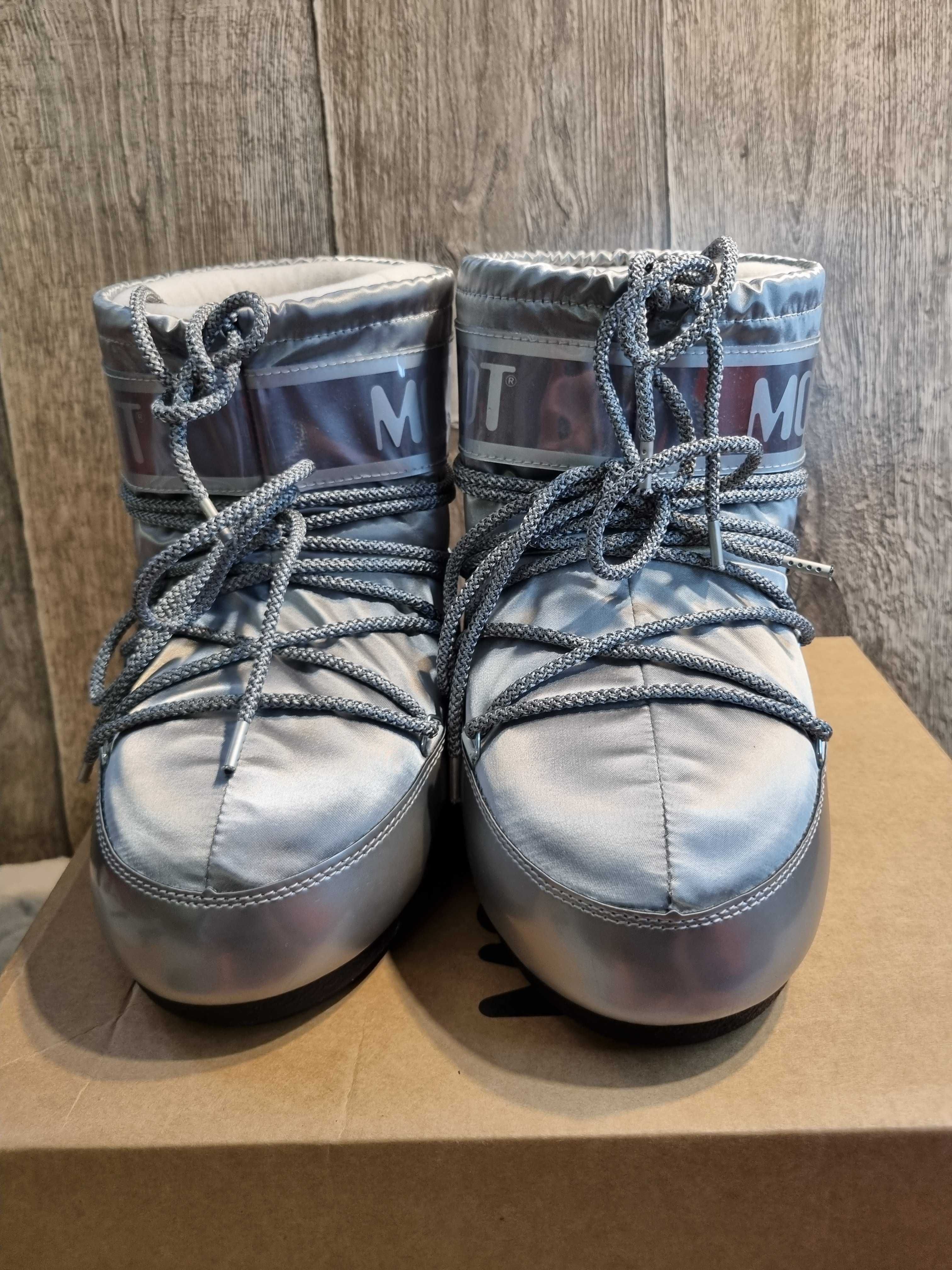 Botki, śniegowce damskie Moon Boot Mb Icon Low Glance, rozmiar 36-38