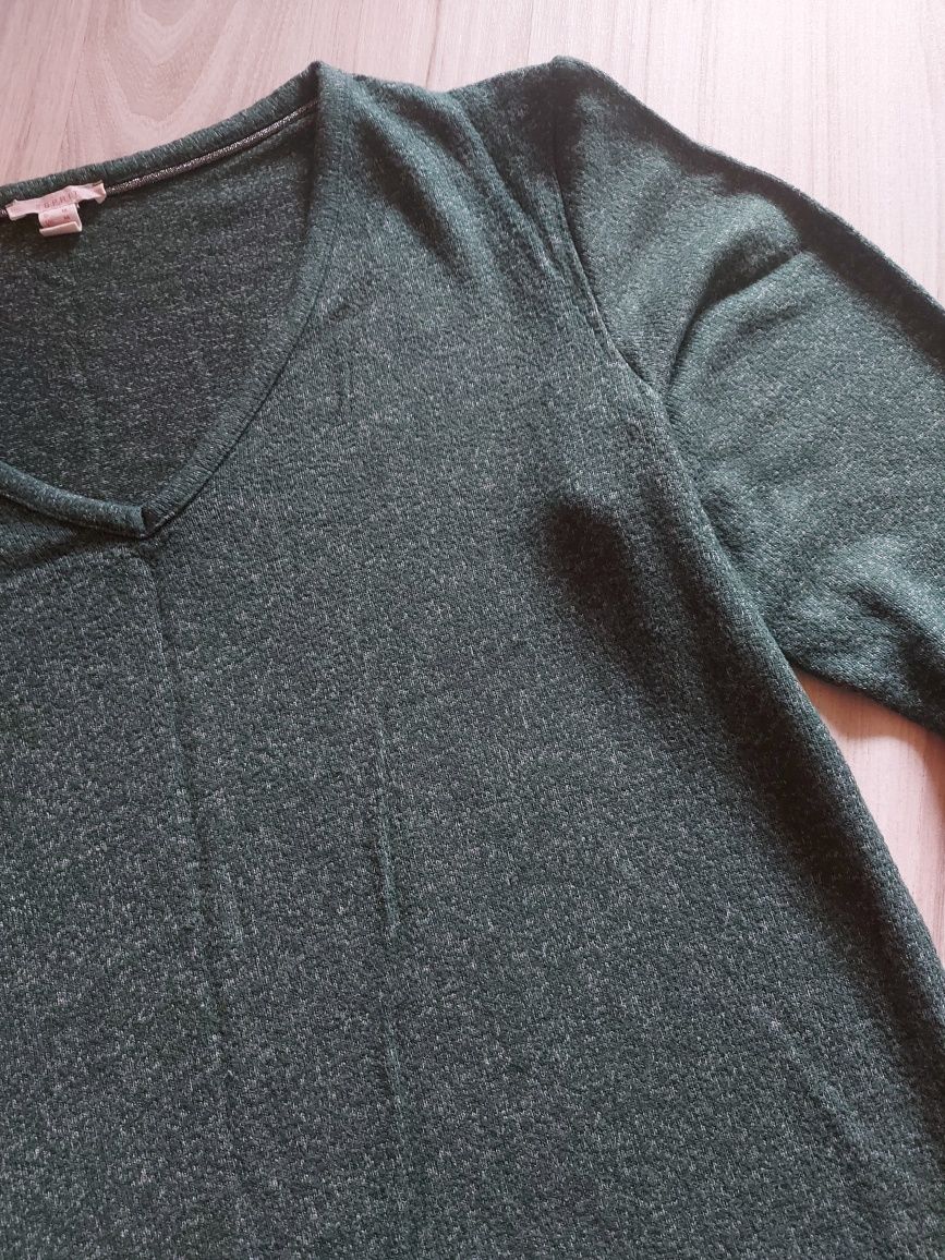 Bluzka sweterek ciemno zielony butelkowa zieleń  Esprit M/L stan ideal