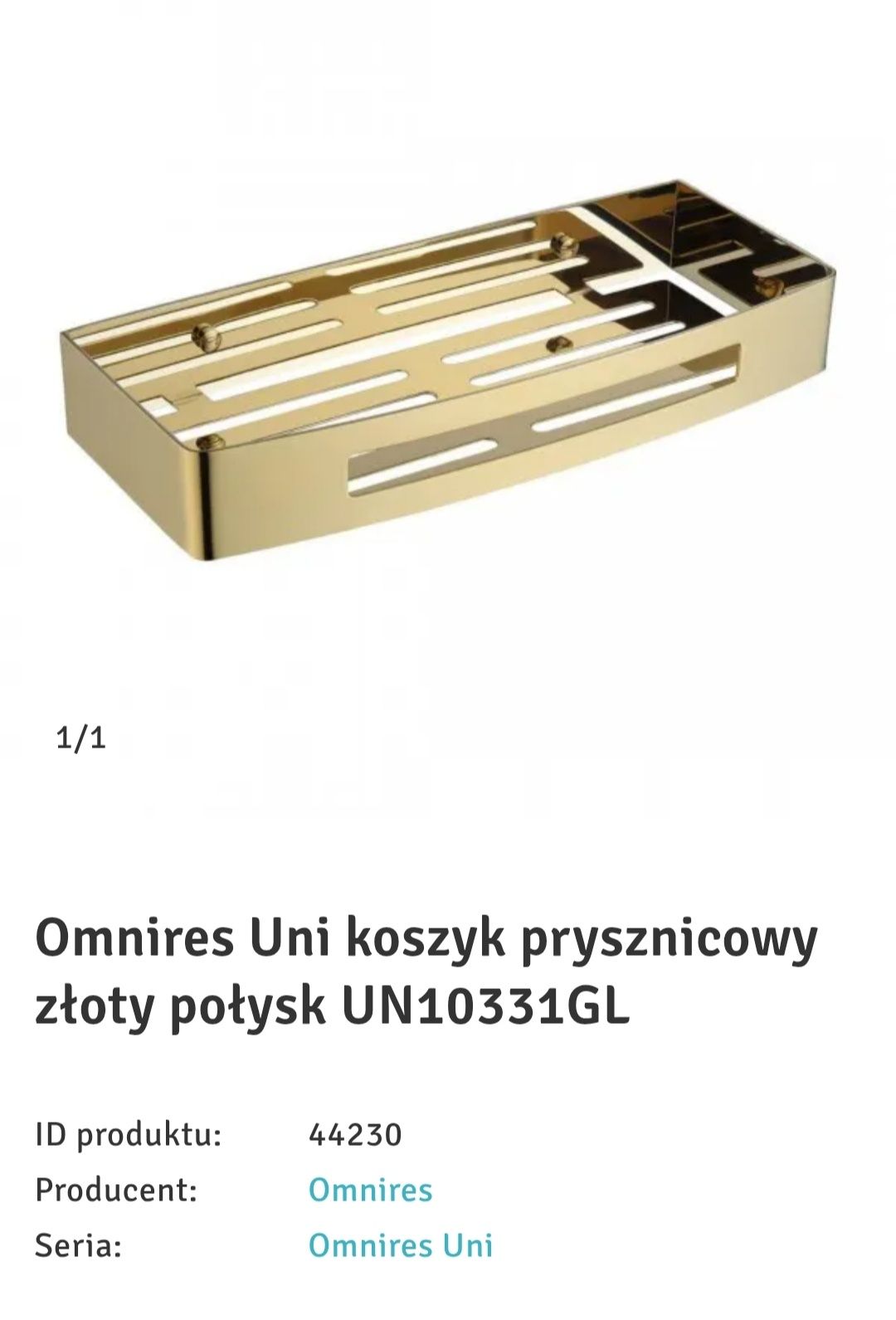 Półka łazienkowa, pod prysznic itp.