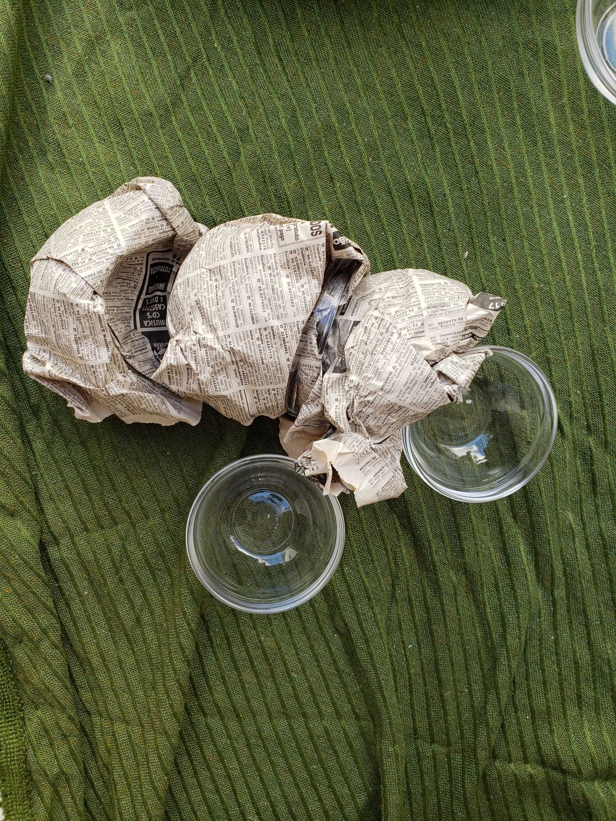 Conjunto de 22 tigelas de sobremesa transparentes de 2 tamanhos