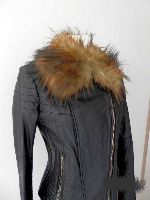 Kołnierz Futrzany Jenot Bardzo Puszysty z Połyskiem Etola Futerko