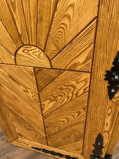 Drzwi drewniane zewnętrzne ocieplane szczotkowane olejowane CAŁY KRAJ