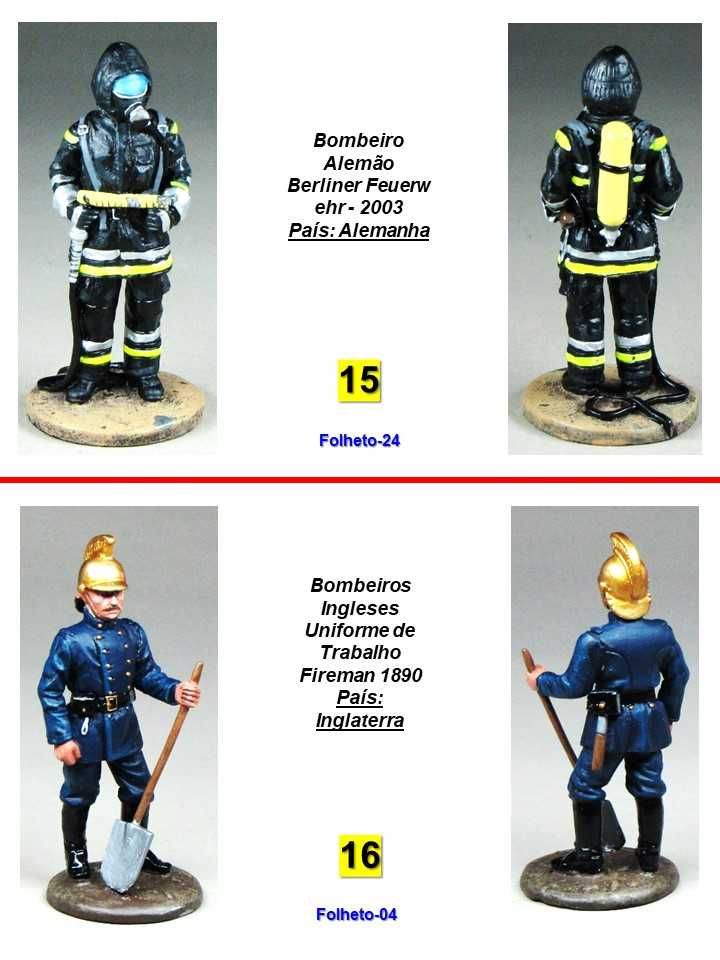 Bombeiros/46 - figuras de chumbo "1" pintados á mão