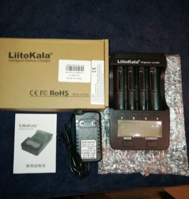 LitoKala lii 500 зарядное устройство для li-ion и NiMh аккумуляторов.