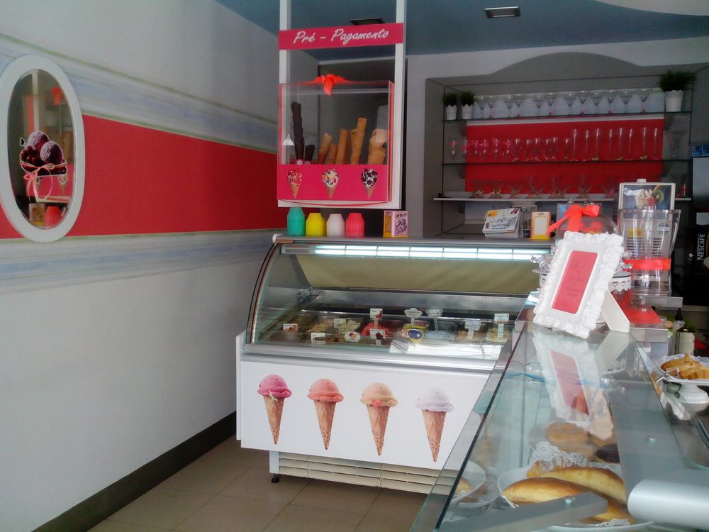 Expositor de cones de gelado suspeso