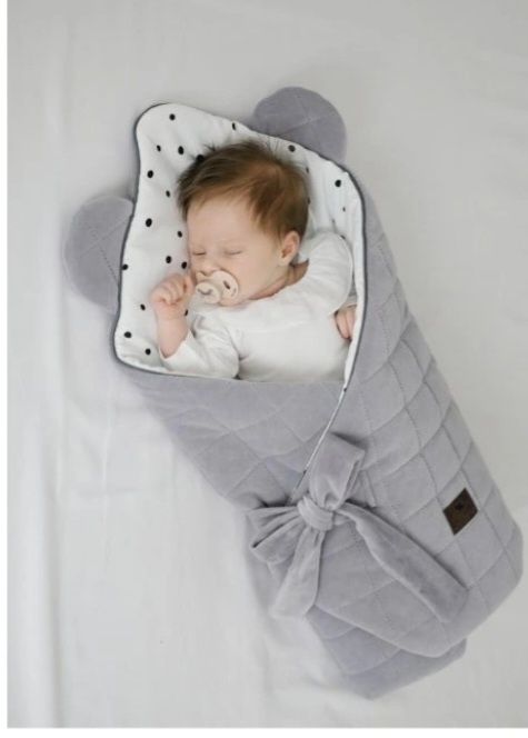 теплий конверт-кокон на силиконі для немовля