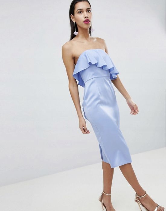 ASOS tall sukienka błękitna