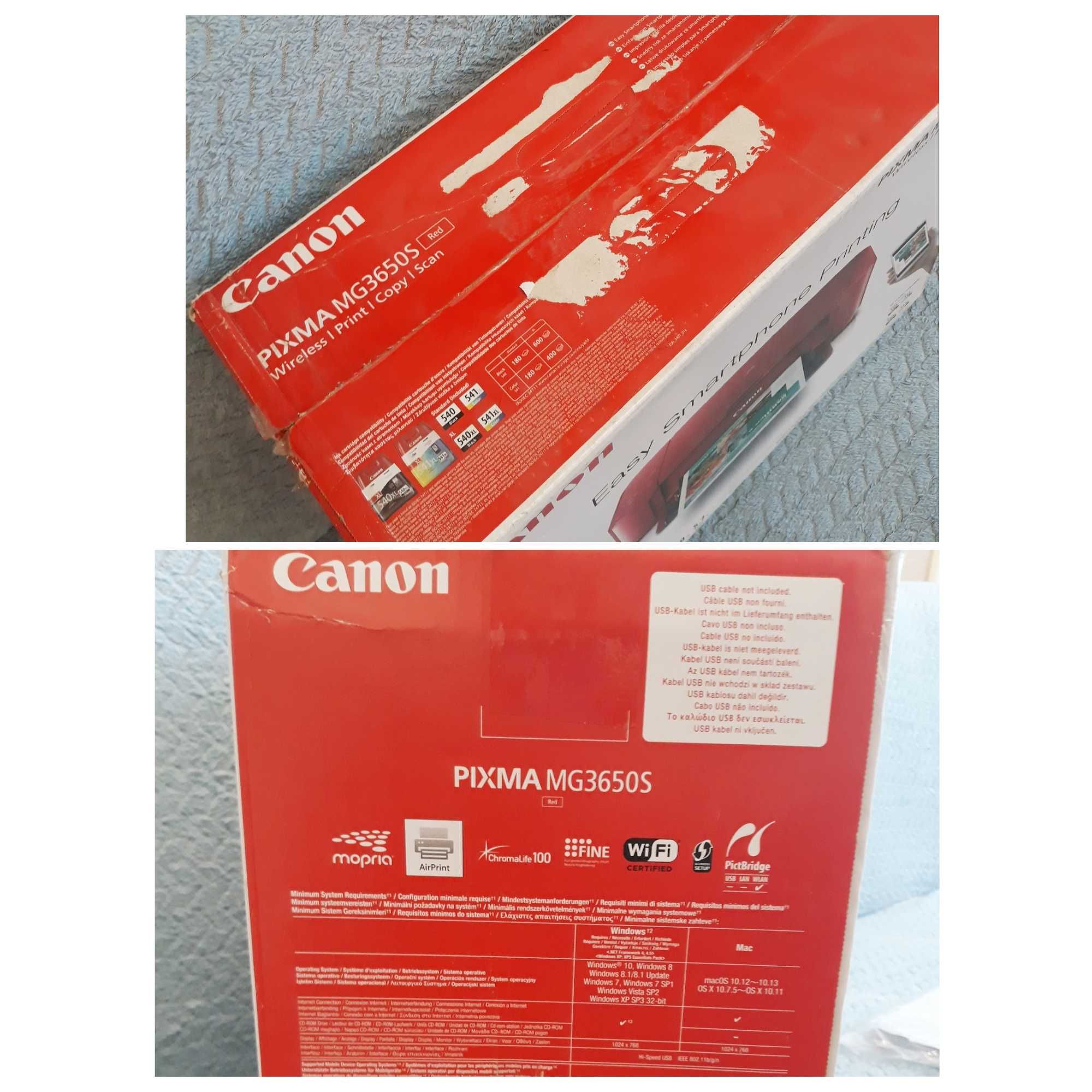 Wielofunkcyjna drukarka atramentowa Canon PIXMA MG3650S