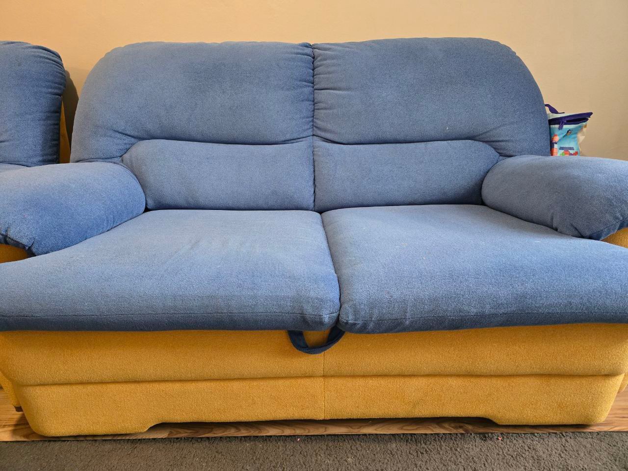 Kanapa, sofa z funkcją spania + fotel