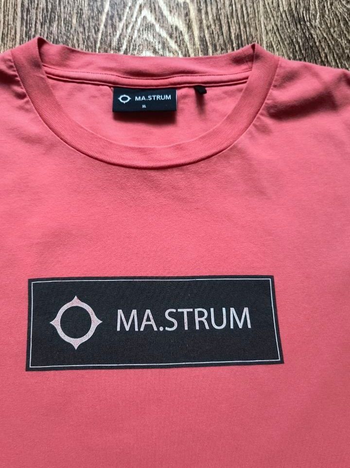 Розовая мужская футболка свитшот худи Mastrum размер XL