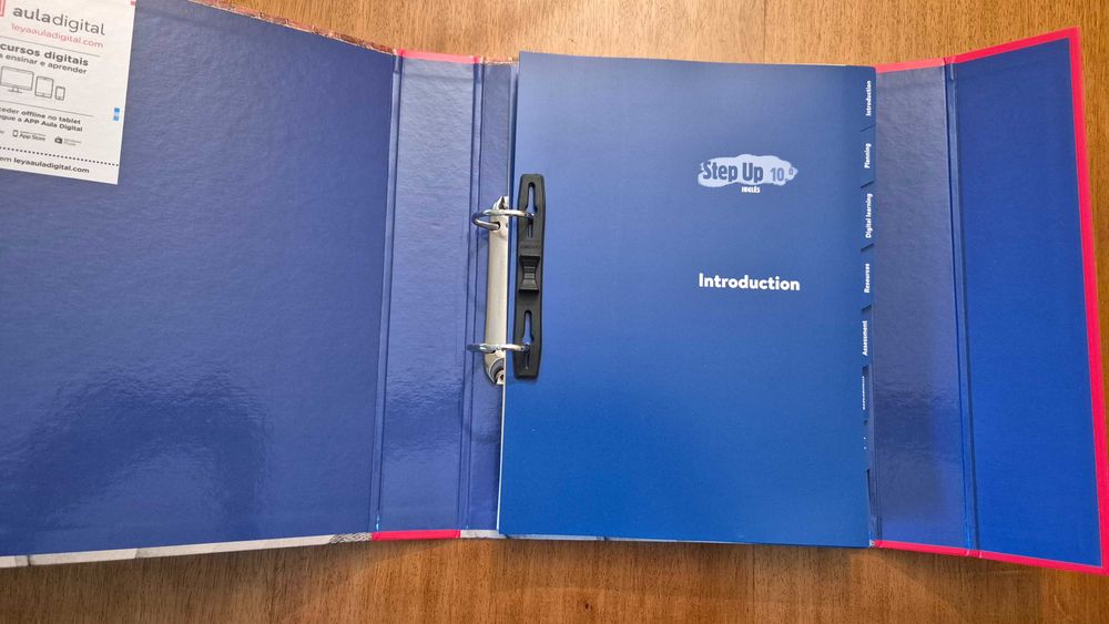 Vendo Dossier do Professor e Manual de Inglês STEP UP, 10º Ano - NOVO!