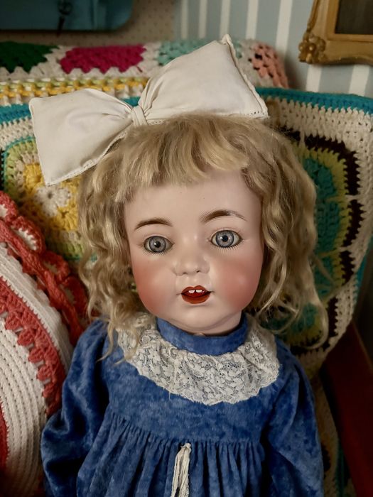 Stara antyczna duża lalka Franz Schmidt kolekcjonerska