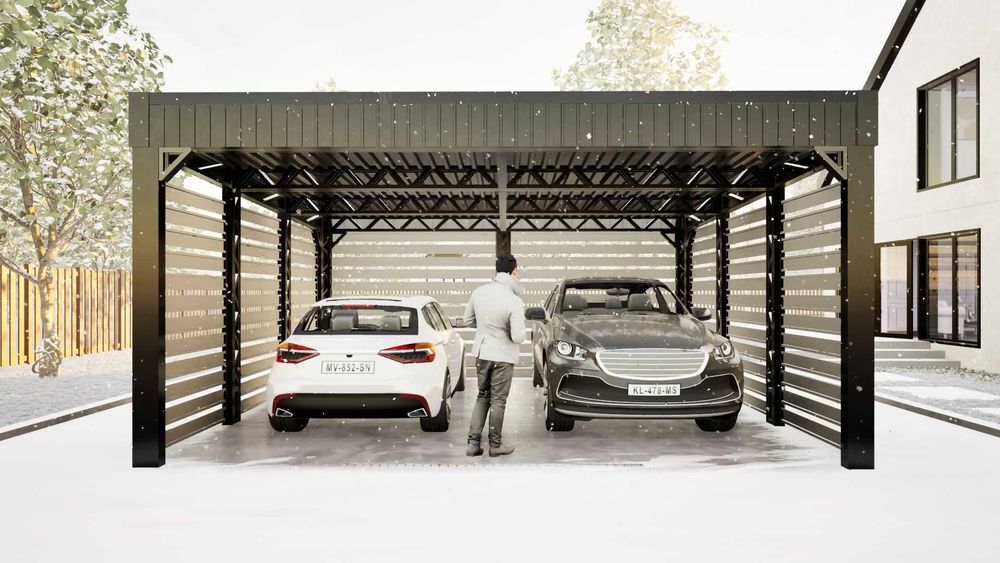 CARPORT 6x5m, wiata garażowa, zadaszenie