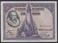 Hiszpania 100 peset 1928 - A 9 - Miguel Cervantes