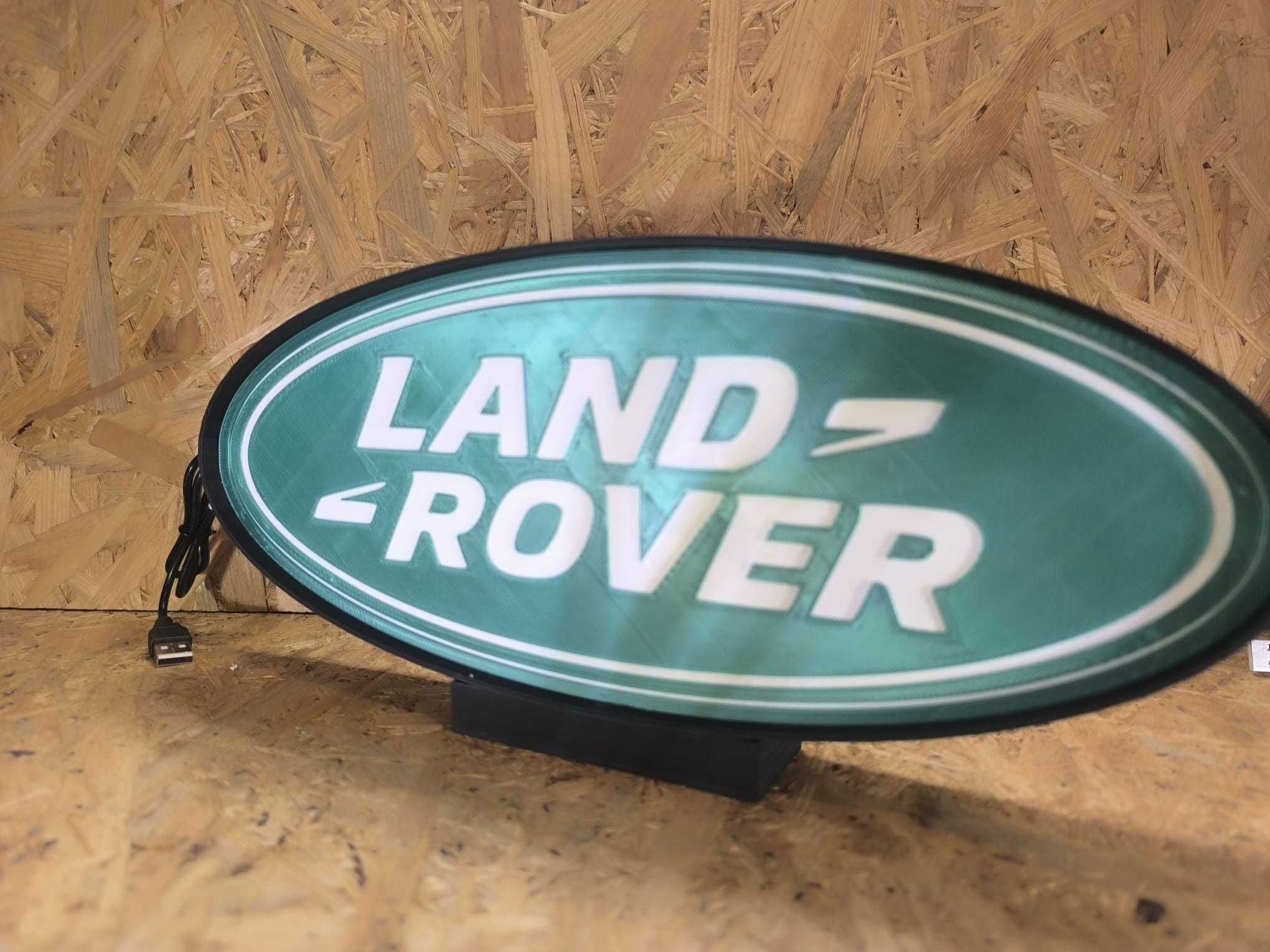 Luminária Decorativa / Lightbox Land Rover