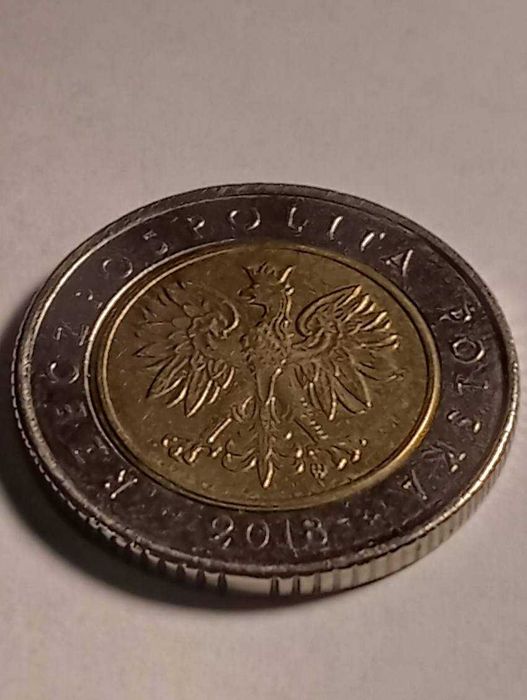 Moneta 5 zł z 2018 destrukt menniczy